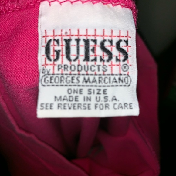 Georges Marciano Guess Knits T-Shirt Vintage 90’s Hot Pink Style: OSFM:Oversized - Picture 4 of 4